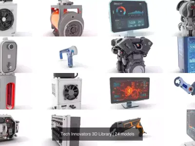 Tech Innovators 3D Library 3D Model Pack