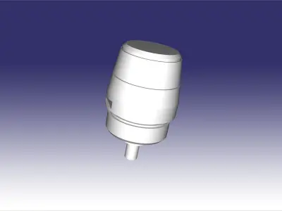 VOG-17  grenade launcher shot 3D print model