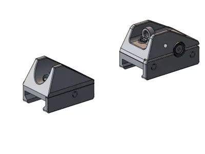 OEM CZ Scorpion EVO 3 Iron Sights - CAD Model 3D model