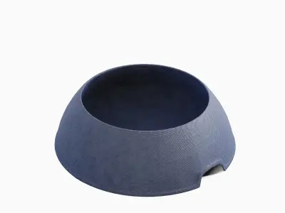 Plastic Dog Bowl A 03 Low-poly 3D model