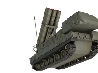 Buk M3 SA-17 missile systems 3D model