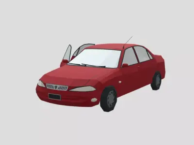 Proton Wira  Low-poly 3D model