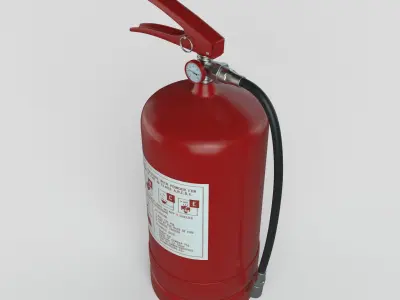 Fire Extinguisher 3D model 12