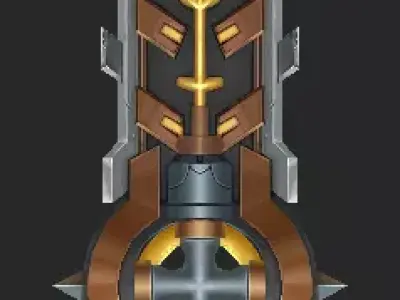 Pack With 30 Fantasy Swords - Part 05 Low-poly 3D model