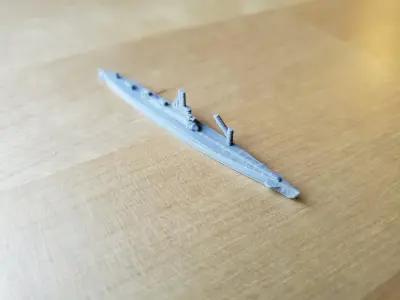 Japanese I-400 Class Submarine 3D print model