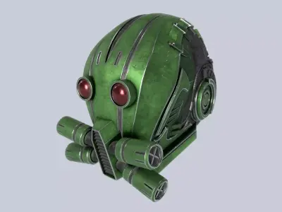 Sci fi Helmet 3D model buy