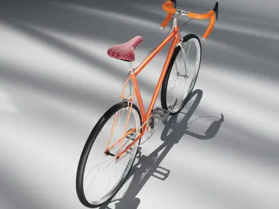 Premium and Modern Vintage Bicycle for cinema 4d 3D model