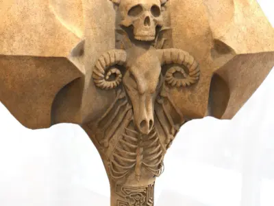 Ancient Bone Hammer Cosplay Free 3D print model