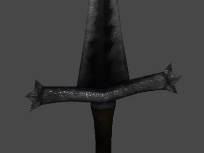 Long sword2 Low-poly 3D model