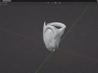 Custom3Dprint Minifigure Accessory - Minifigure Beard S1 - 08 3D print model