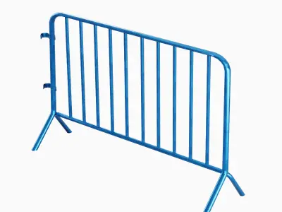 Fence Barrier 06 Low-poly 3D model