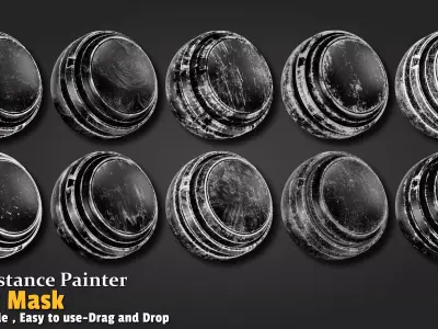 Edge Dirt Smart Mask Substance 3d Painter Texture