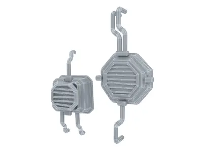 Exhaust Low-poly 3D model purchase