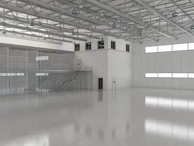 Aircraft Hangar 3D model buy