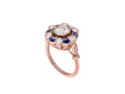 Wedding Ring 3D print model 97