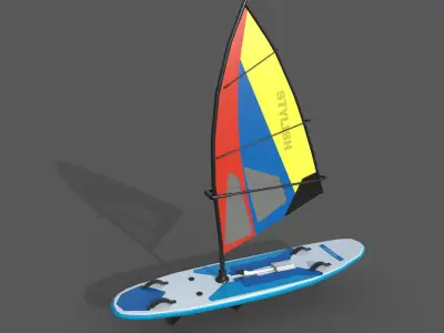 Sail Boards Models 3D model