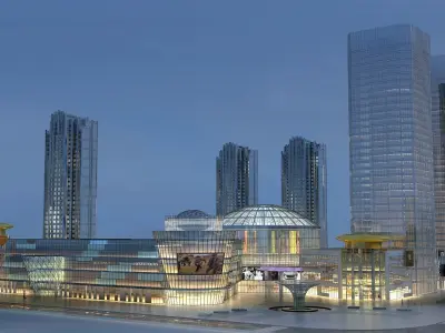  Night View 3D model