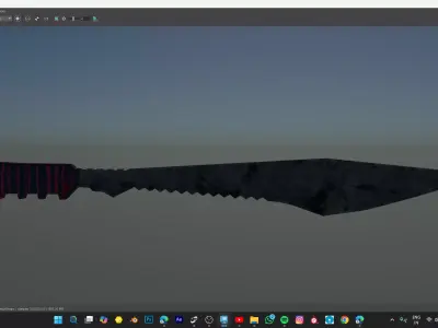Sword model Low-poly 3D model 7