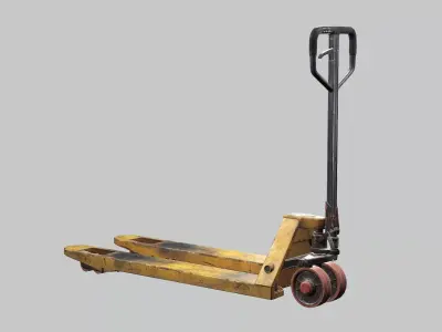 Construction Tool Pallet Truck Low-Poly 3D Model Low-poly 3D model