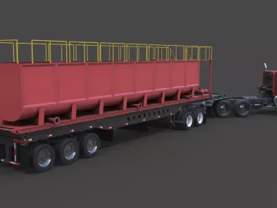 Heavy Haul Pack Low-poly 3D model