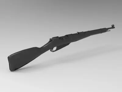 Mosin Nagant M1891 Dragoon 3D model