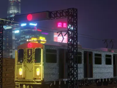 Subway Train Free 3D model purchase