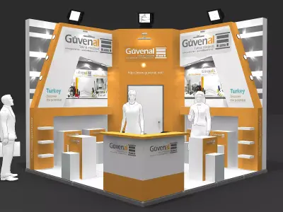 Exhibition Stand - ST0058 3D model