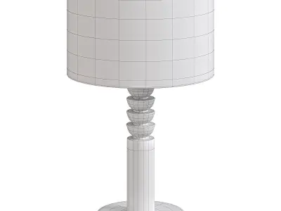 Lathe Table Lamp By Arhaus 3D model
