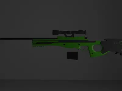 Arctic Warfare Magnum - AWM Free 3D model