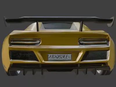 NFS Racing car low poly Low-poly 3D model