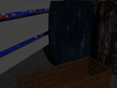 Space Dock Loading dock Shipping dock Free low-poly 3D model