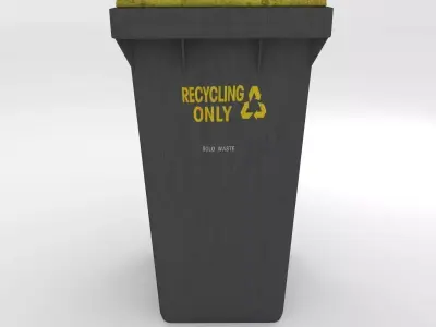 Wheelie Bin 3D model