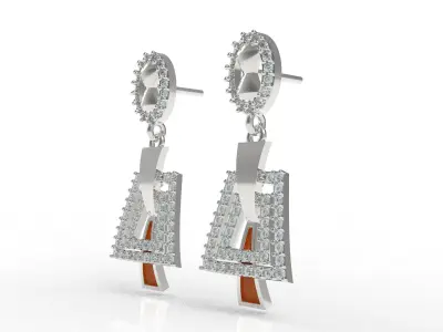 Diamond Pendant Set 50 3D print model