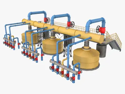 Piping System 4 3D model