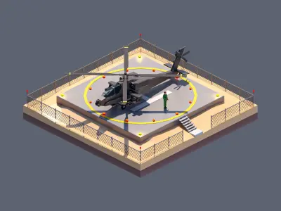 land 81A Low-poly 3D model