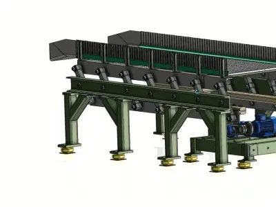 High Precision Vibratory Feeder and Conveyor System 3D model