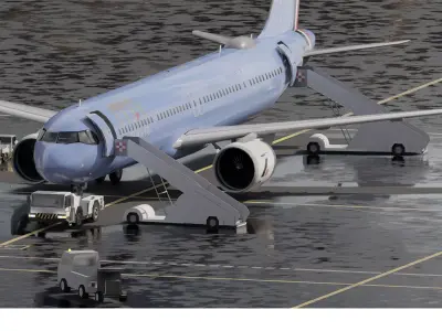  Airbus A321 3D model