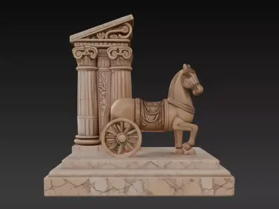 Ancient Roman Table Ornament Decorative Series 5 3D print model