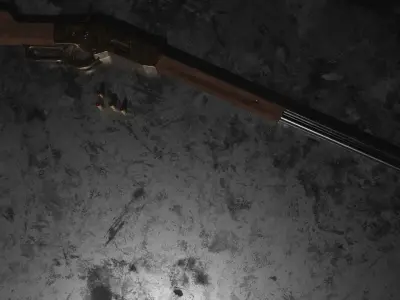 Generic 1886 Lever Action Rifle 3D model