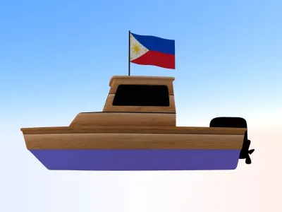 Philippines Fishing Boat 3D model