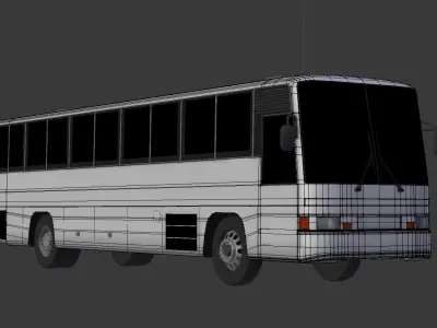 Hino Blue Ribbon P-RU638BB Bus Free 3D model