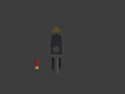 LowPoly ShotGun gun Low-poly 3D model