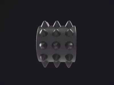 Spiked Roller 3D model