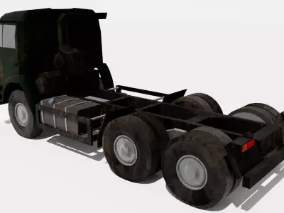 Kamaz 6525 Russian Thermal Texture set Low-poly 3D model