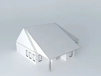 House Plan  Part plane Free 3D model