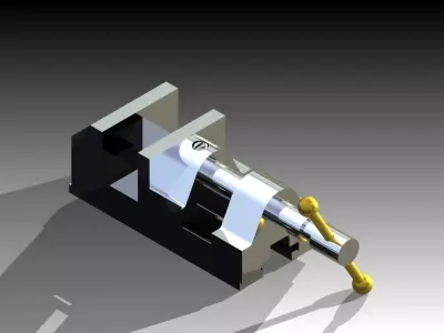 Simple machine vice Free 3D model