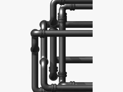 Industrial Pipes 3D model by New0Art