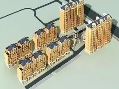 Multi Residential 3D model 25