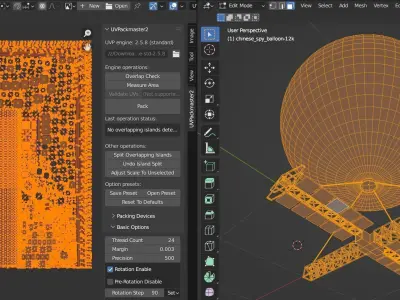 Chinese spy balloon 3D model purchase