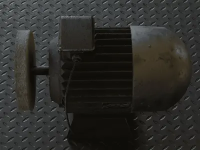 USSR Grinding Motor 4K 3D model